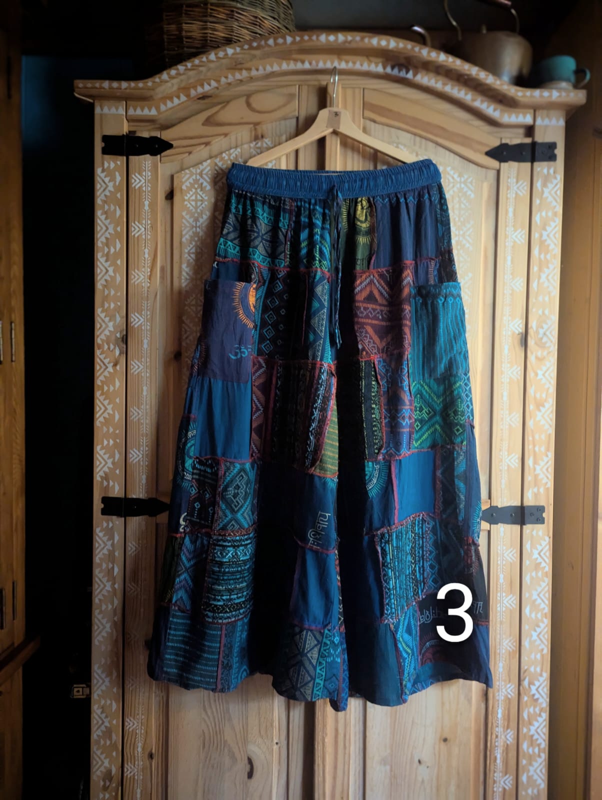 Bohemian Patchwork Palazzo Pants no.3