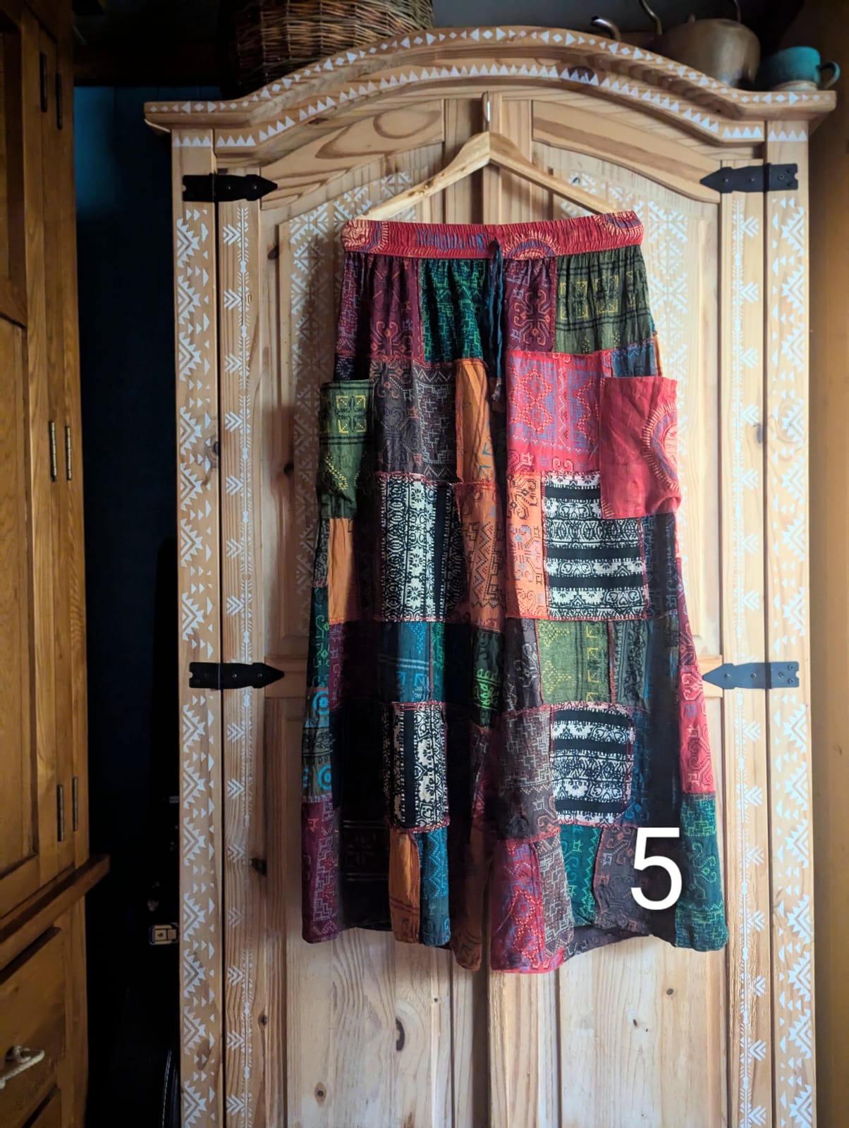Bohemian Patchwork Palazzo Pants no.5