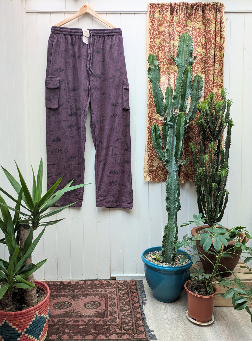 Mushroom Cargo Trousers (Purple)