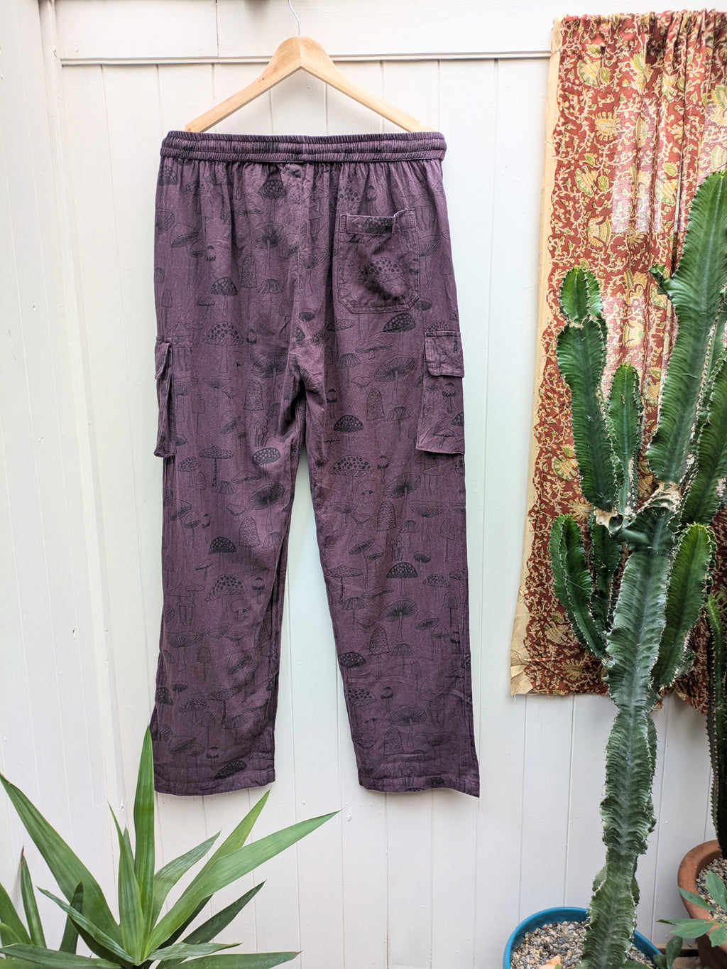 Mushroom Cargo Trousers (Purple)