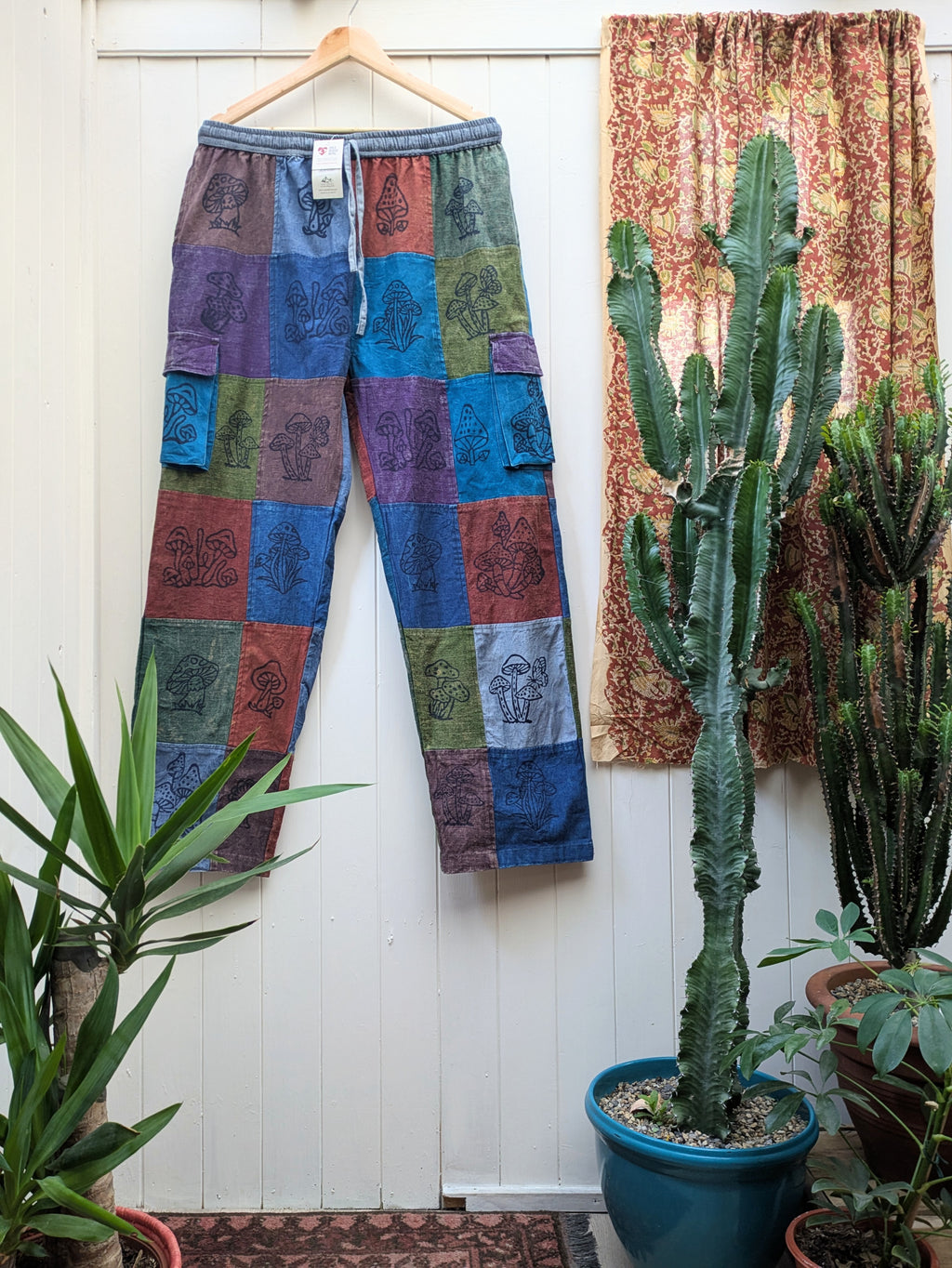 Mushroom Cargo Trousers (Patchwork)