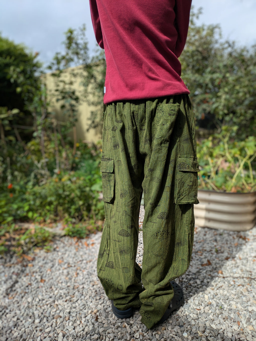Mushroom Cargo Trousers (Green)