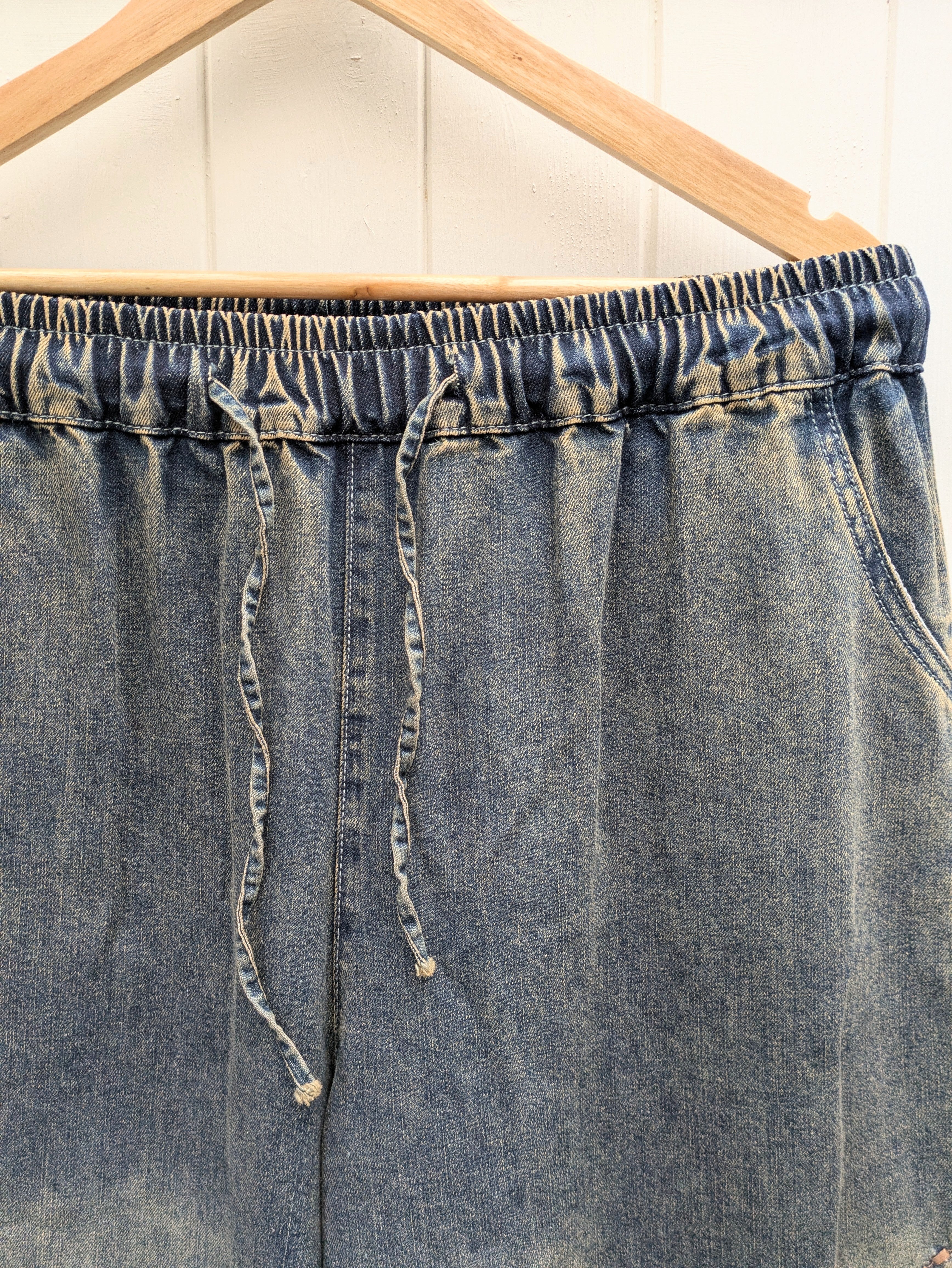 Wide Leg Denim Pants