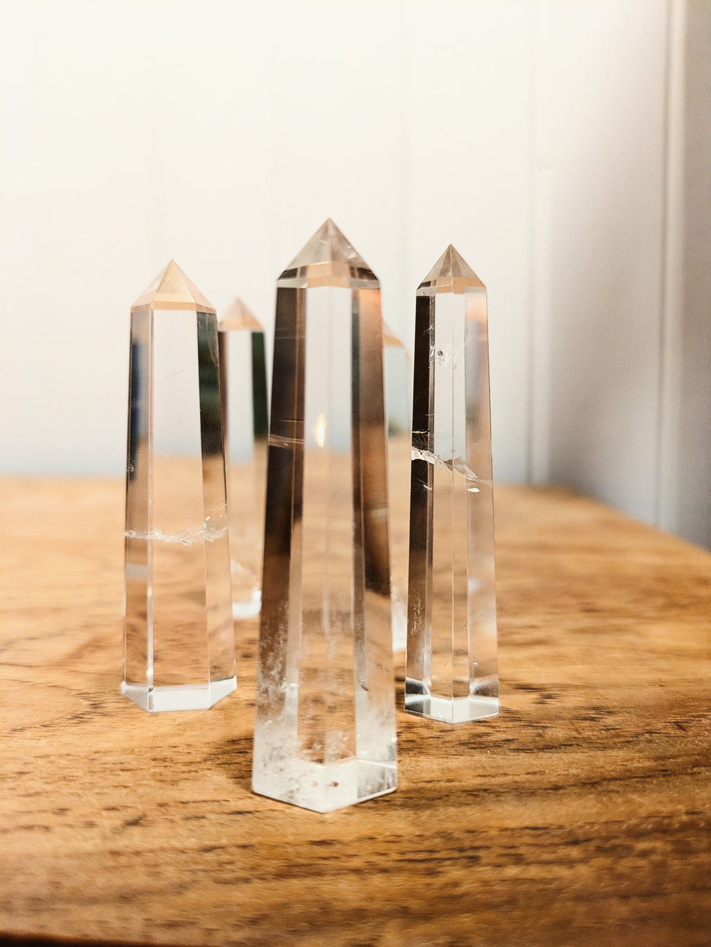 Clear Quartz Point Tower (60mm)